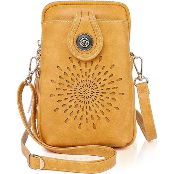 Small Crossbody Bags for Women, Lightweight Vegan Leather Cell Phone Purse - Picture 7 of 7